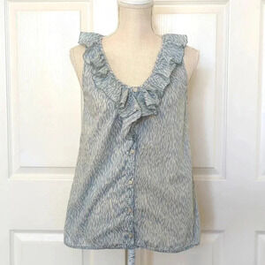 Ann Taylor Loft Abstract Blouse